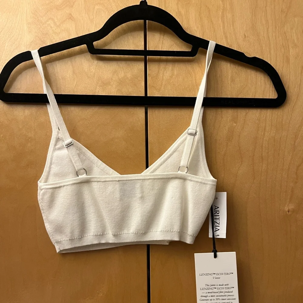 Sunday Best White Knit Cropped Top - Picture 3 of 5